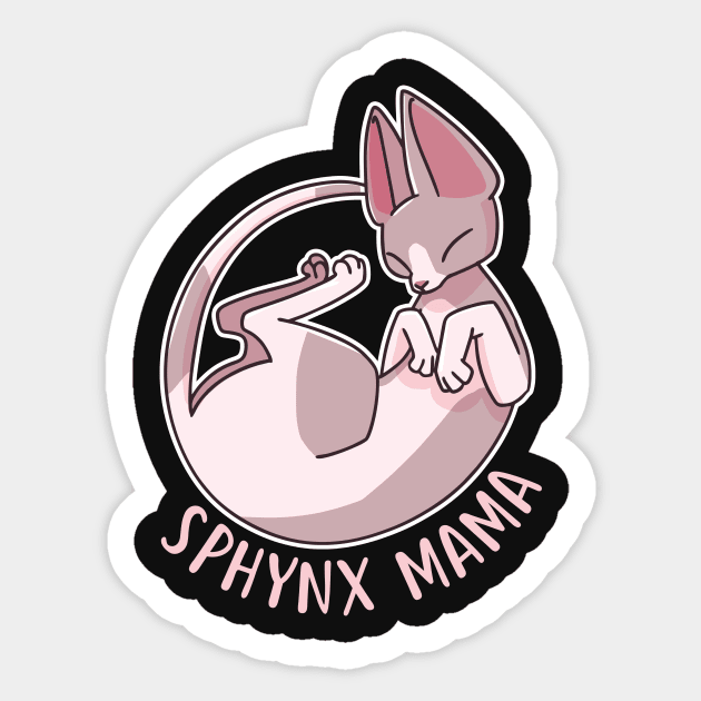 Sphynx Cat Mama Sticker by Psitta